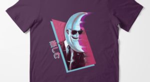 Cool moon character t shirt - Enjoy by Justin Wharton