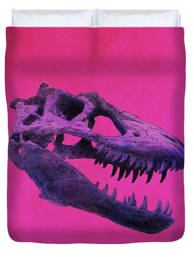 25 dinosaur duvet covers you should see | T-Rex Dinosaur Skull duvet cover by Eric Fan | Source: Fine Art America