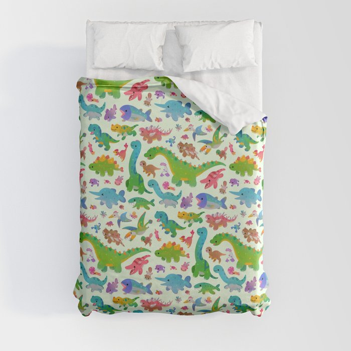 25 dinosaur duvet covers you should see | Jurassic baby duvet cover by Danbee Kim | Source: Society6