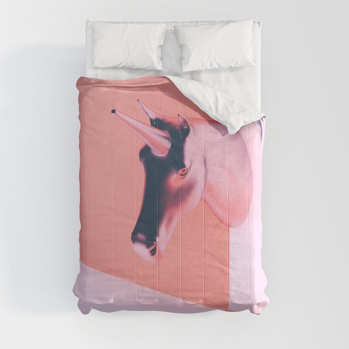Trophy - Pink Unicorn Comforters by Choerte