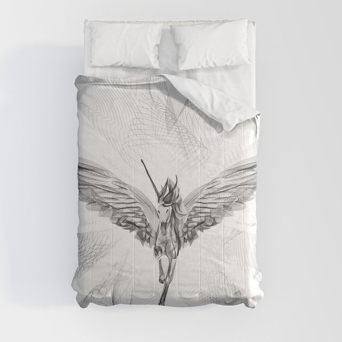 Flying Unicorn Comforters by Design By Stavri