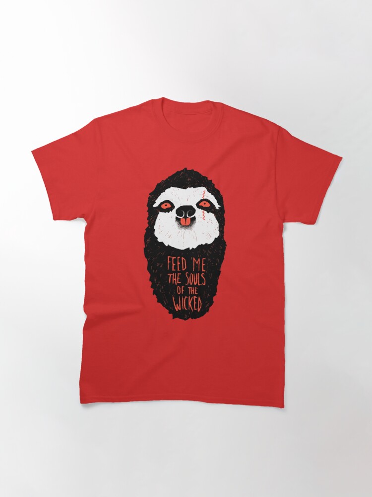 Evil Sloth T-Shirt by RonanLynam