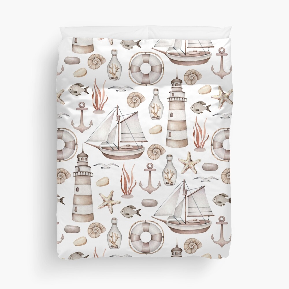 Sea life, marine pattern Comforter by Sidouseller