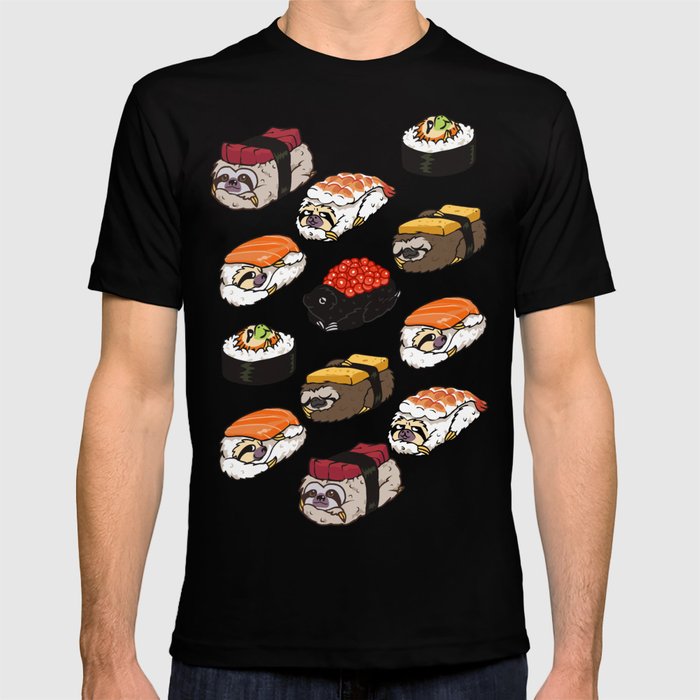 Sushi Sloth T Shirt by Huebucket